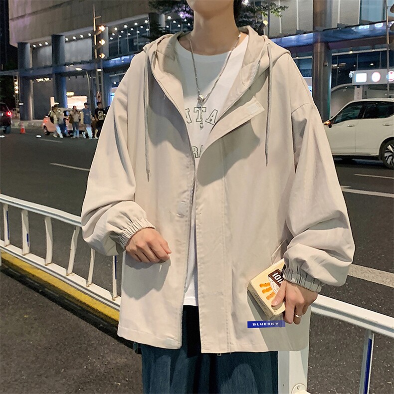 JK41202-P85 加棉款-P115 纯棉连帽夹克男士大码工装夹克男外套男图片