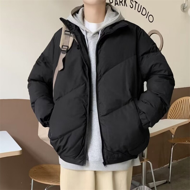 韩版潮流立领棉衣男冬季潮牌宽松面包服学生棉服外套,男装棉衣,星座410-6（原星座1304-1）