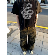 XZ809A/BBBT18/P20/控38重磅印花美式复古圆领T恤，男装T恤，星座809A(原222-1)