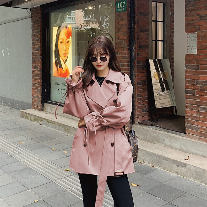大货已出，点击率好，短款风衣外套8306-868p110k158,女装风衣,Mushroom