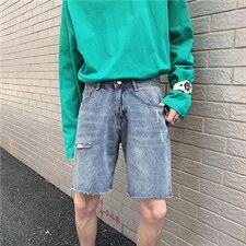 潮流春季牛仔裤男牛仔短裤D664P35，男装牛仔裤，星座1116-2