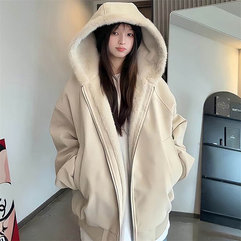 现货高品质美式高街冬季重磅座山雕大毛毛领pu皮棉衣男女加厚外套,男装皮衣,电商A486