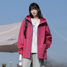 新款男女高品质户外登山服青少年学生冲锋衣夹克外套JK6633-P48，男装夹克，电商B306