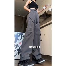 户外机能防水褶皱拉链设计宽松休闲冲锋裤B315-K24251-特p35控68，男装休闲裤，电商B315