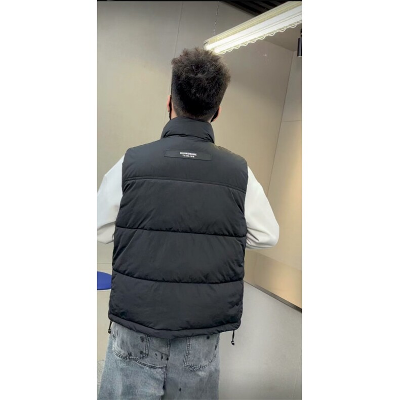 秋冬季新款立体口袋纯色小标拉链棉马甲坎肩休闲313B-0823-P60,男装背心/马甲,星座313B