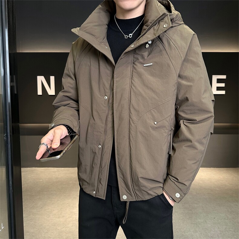 冬季新品男士日系阔版冲风衣羽绒服数据款【标50控活动价298】,男装风衣,星座414（原B263）