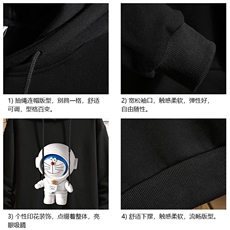 WY2233-P35纯连帽卫衣男大码运动帽衫宽松薄砖墙，男装卫衣，电商A040A