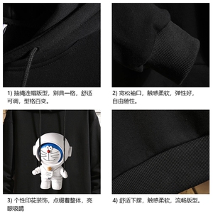 WY2233-P35 纯连帽卫衣男大码运动帽衫宽松薄 砖墙图片