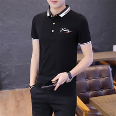 95棉高品质款短袖翻领POLO衫男休闲短袖T恤DSA158T062-P35，男装Polo衫，星座310B-3