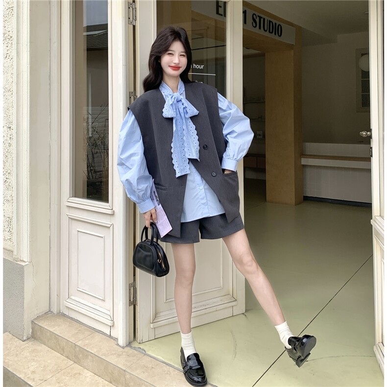 2026新款衬衣三件套套装，衬衣P105-K168三件套ｐ245-K398,女装套装/套裙,2C299