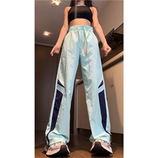 秋季衔接款美式运动撞色拼接宽松休闲裤B315-K24262-特p35控68，男装休闲裤，电商B315