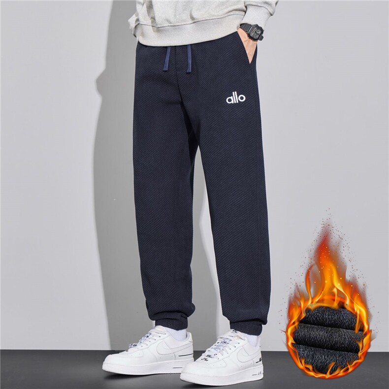 秋冬新款男士加绒加厚宽松直筒休闲裤青少年显高显瘦保暖运动大码，男装棉衣，星座224-3