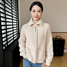 2025年秋季新款百搭女士羊绒外套，女装羊绒衫，米哆哆羊绒