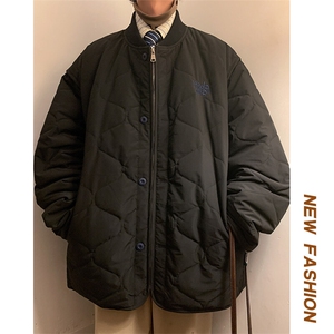 冬新港风重工刺绣棒球服男潮流棉服美拉德风棉袄保暖外套M52-P145图片