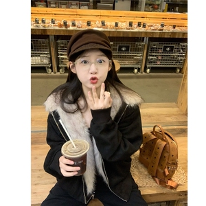 座山雕棉衣棉服女款2025新款冬季派克服小个子棉袄加绒加厚外套潮图片