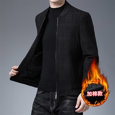 外套男士春秋季商务休闲棒球领上衣服2024新款秋冬夹克男装，男装夹克，电商B212（原钱塘6029）
