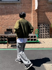 外套潮牌短款休闲翻领夹克男JK21P58，男装夹克，星座1116-2