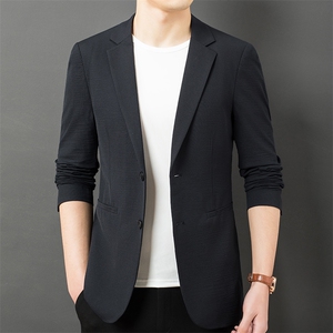 CA23002钱塘2020-2春秋新款商务休闲简约中年男士西服外套P160图片
