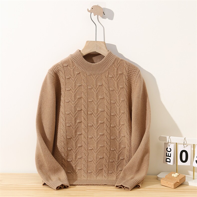 新款鼓包小数印花，童装儿童羊毛衫，冰晶童装