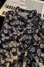 撞色碎花衬衫男女同款2025夏季休闲百搭上衣DX101-特P30限价48，男装衬衫，电商A178