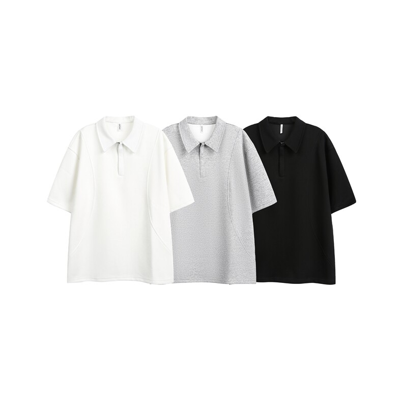 夏季新款拉链结构短袖POLO衫PL2550-特批35控58图片