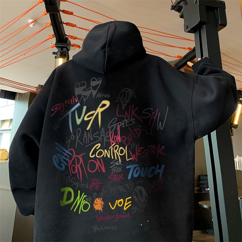 直播460克超厚潮牌重磅纯色连帽卫衣力推男XZ517A-2-WY8842-P68图片