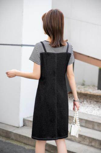 现货供应：天丝免水洗牛仔连衣裙M一XXL，女装连衣裙，拉思维加丝