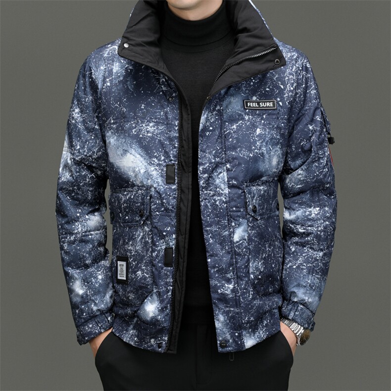 BNG2222钱塘2020-2时尚简约冬季厚款中年男士90鸭绒羽绒服P230,男装羽绒服,钱塘207-2