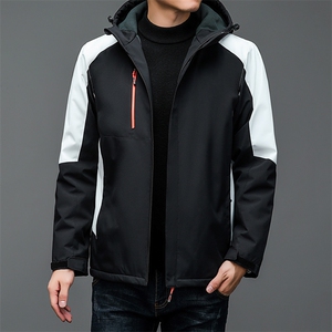 2022男士冬季夹克新款加厚保暖冲锋衣户外登山服上衣外套男装图片