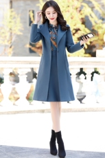 欣贝拉毛呢外套二件套连衣裙套装小香风毛呢外套长外套连衣裙套装，女装毛呢外套，欣贝拉
