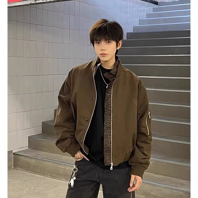 有货DJK312-特批90抖音高质量潮牌棒球服飞行员夹克图片