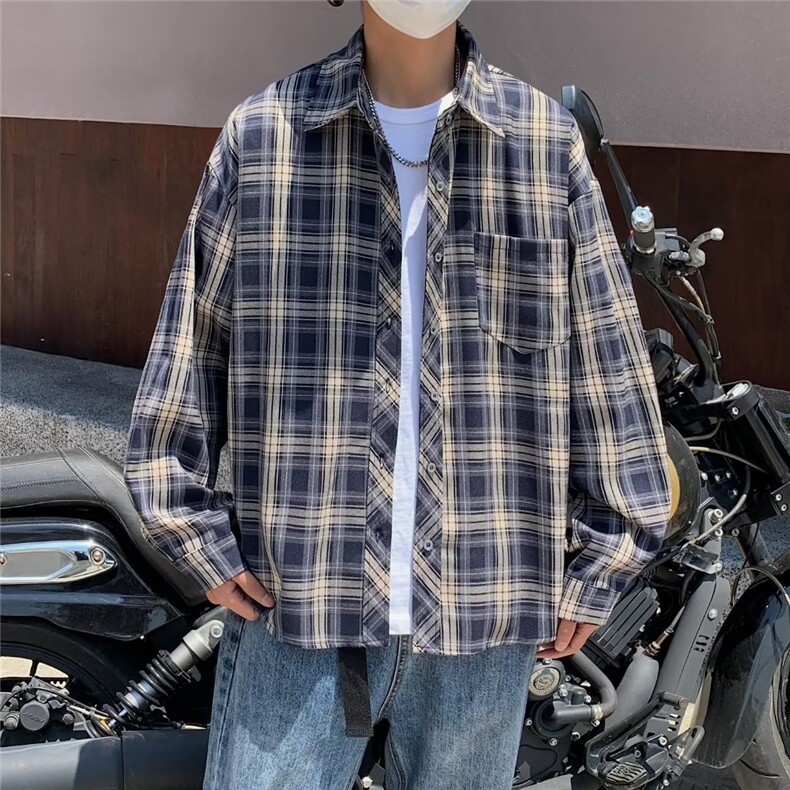 新款衬衫潮流慵懒男方领衬衫P32,男装衬衫,星座1116-2