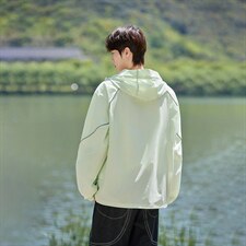 UPF50+有报告凉感轻薄透气宽松大码潮流防晒服DQC658-P48，男装防晒衣，电商B306