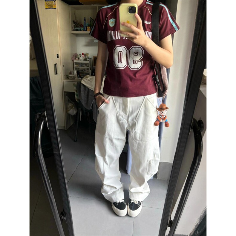 【有货】cleanfit白色弯刀裤男夏季美式vibe风裤子KNZ19LL-P60,男装休闲裤,星座1007（原301D）