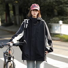 815A-MJ78322-75特春秋装新品条纹户外登山服三防冲锋衣外套女模，男装夹克，星座815A