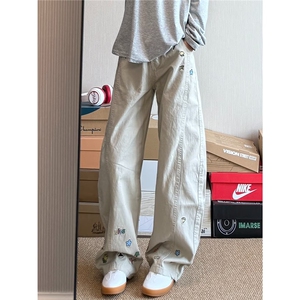 潮牌新款弯刀裤男韩版宽松休闲青年痞帅工装裤513ACK2303P50图片