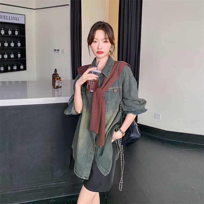牛仔衬衣,女装衬衫,浙宝069