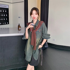 牛仔衬衣，女装衬衫，浙宝069
