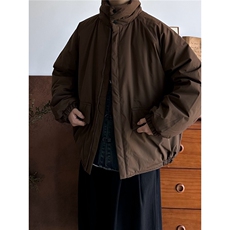 日系秋冬复古工装外套棉服宽松立领休闲夹克棉衣MY2225，男装夹克，星座208-5