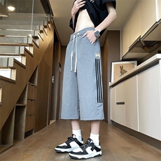 ！夏季男士新款中裤七分裤马裤运动休闲裤XZ617B--K38-特批35，男装休闲裤，星座617B