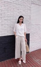 纯苎连衣裙小衫裤子裙子衬衣 时尚风 风淑女风休闲风，女装连衣裙，川哲