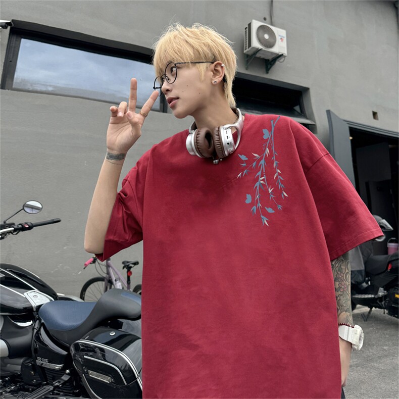 220G夏季新款纯棉圆领短袖T恤DT442-特P19控38,男装T恤,电商B370