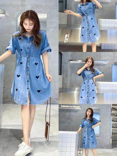 爱心牛仔裙，女装，依挺好