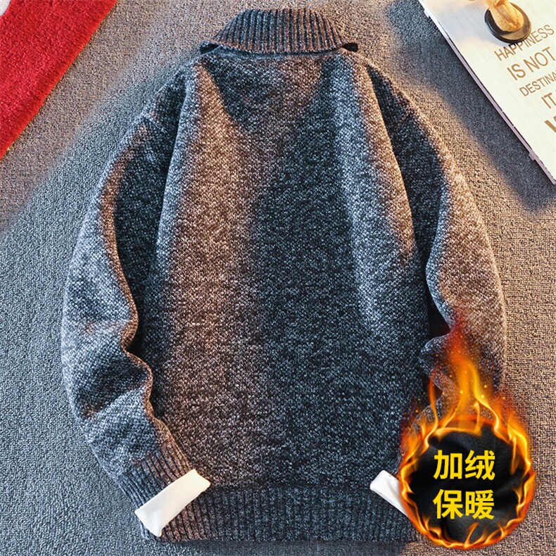 高领毛衣男加绒加厚一体绒卫衣秋冬季百搭毛线针织衫8815-P35元,男装针织衫/毛衣,星座1706