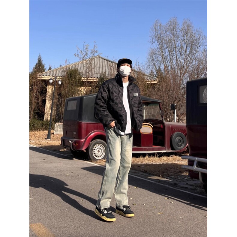 1506-1/K9931/P44复古水洗做旧黄泥染拉链开叉牛仔裤男直筒长裤子,男装牛仔裤,星座1506-1