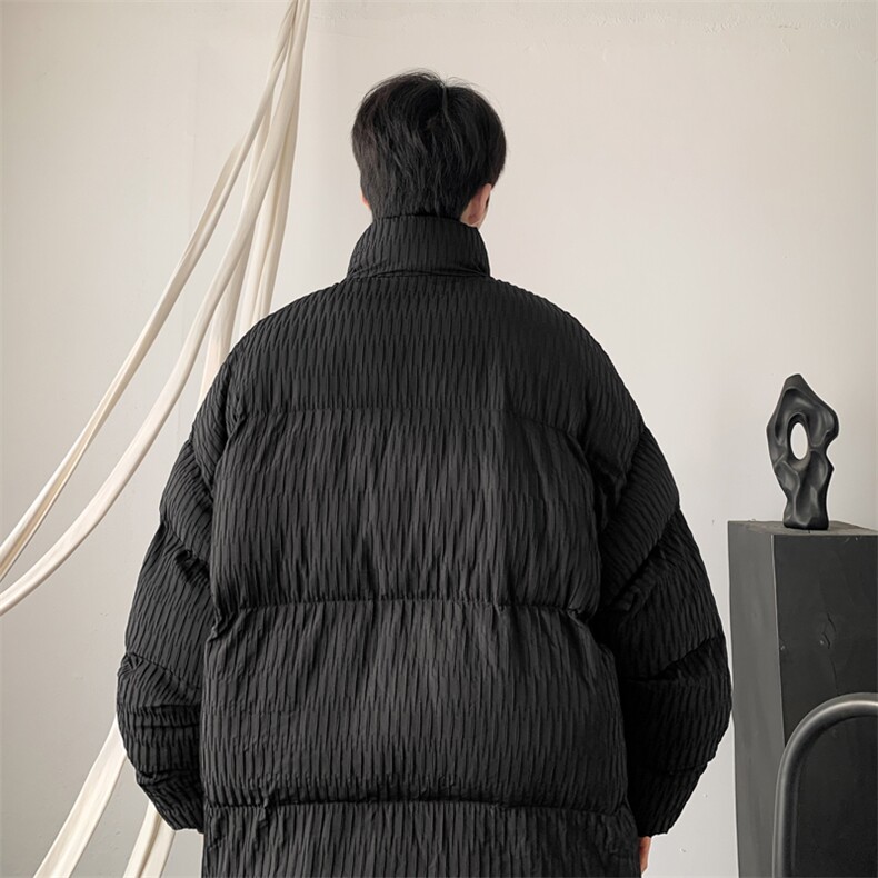 W8210P120控168大皂肌理感新面料宽松休闲棉衣棉服现货,男装棉衣,电商B205