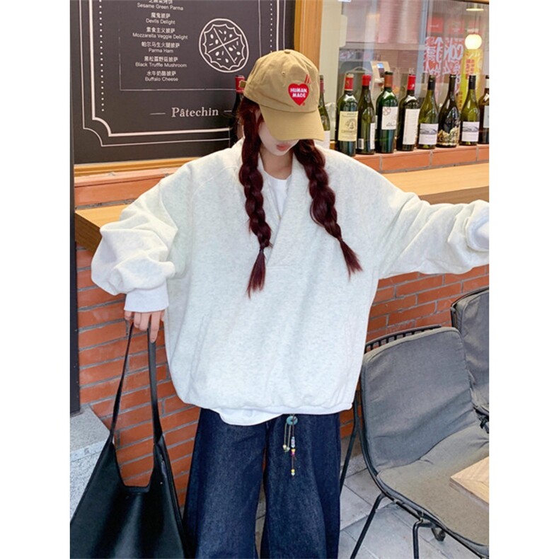 JY711-P46V领卫衣男秋季美式慵懒松弛感外套,女装短外套,星座1501-3