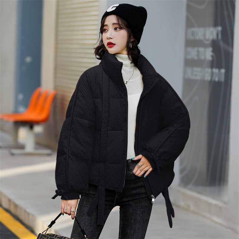 羽绒服女短款2022冬季新款韩版显瘦大毛领加厚保暖白鸭绒外甜美,女装羽绒服,卡杰菲