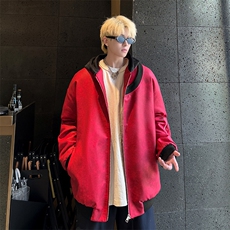 绗棉特批100控158178美式连帽机车棉服棉衣面包服外套男MY245，男装棉衣，电商B370