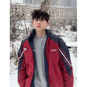 青少年冬季棉衣外套男女双面穿立领户外防风保暖冬款棉服 MH199图片